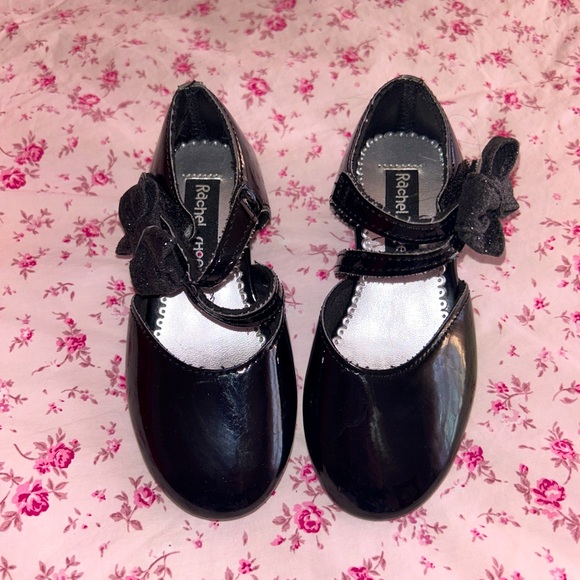 Rachel Shoes 8 Toddler Christmas Dress Shoes Patent Leather Maryjane w/heel - Picture 1 of 4